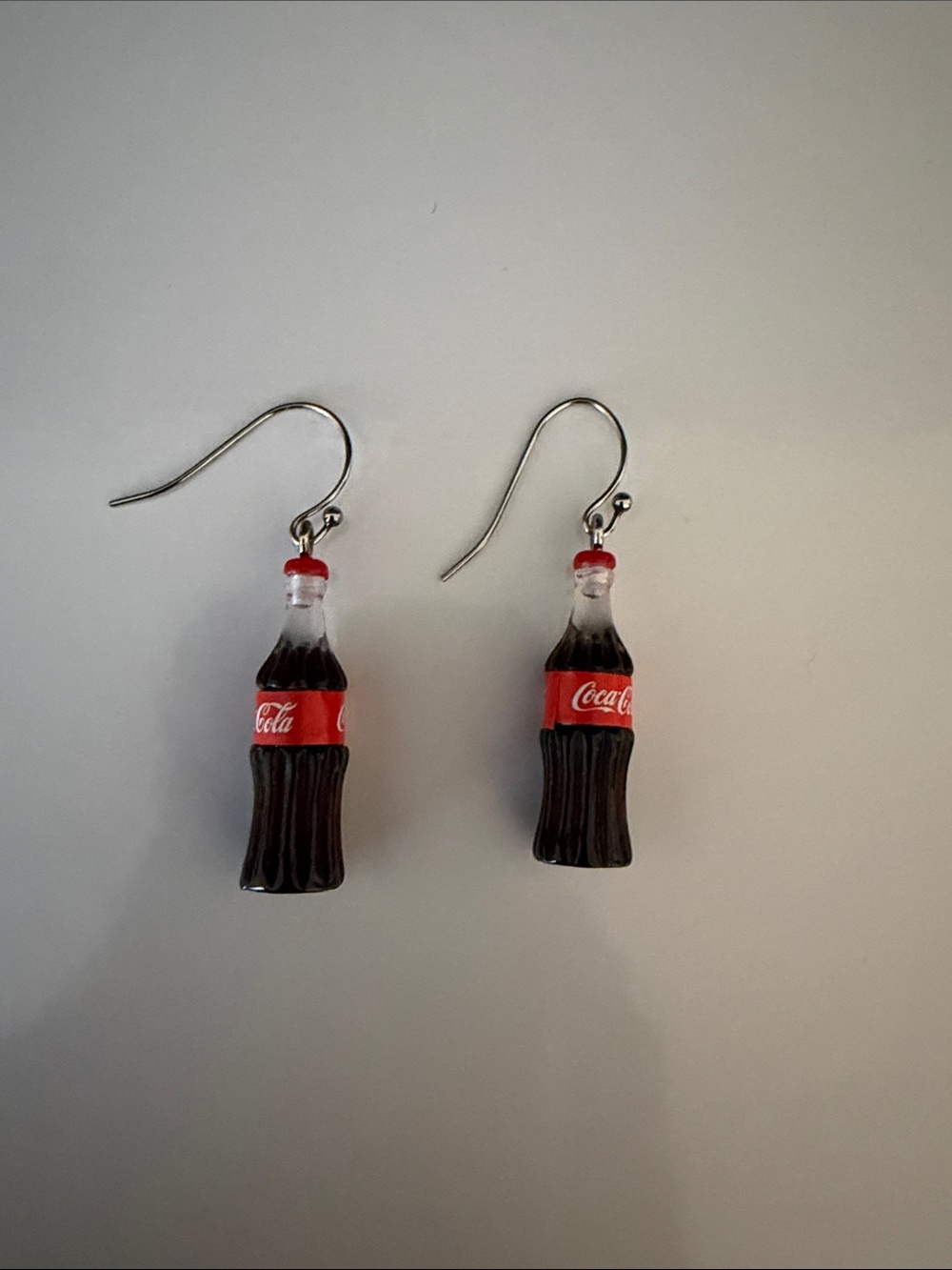 Coca-Cola bottle earrings
